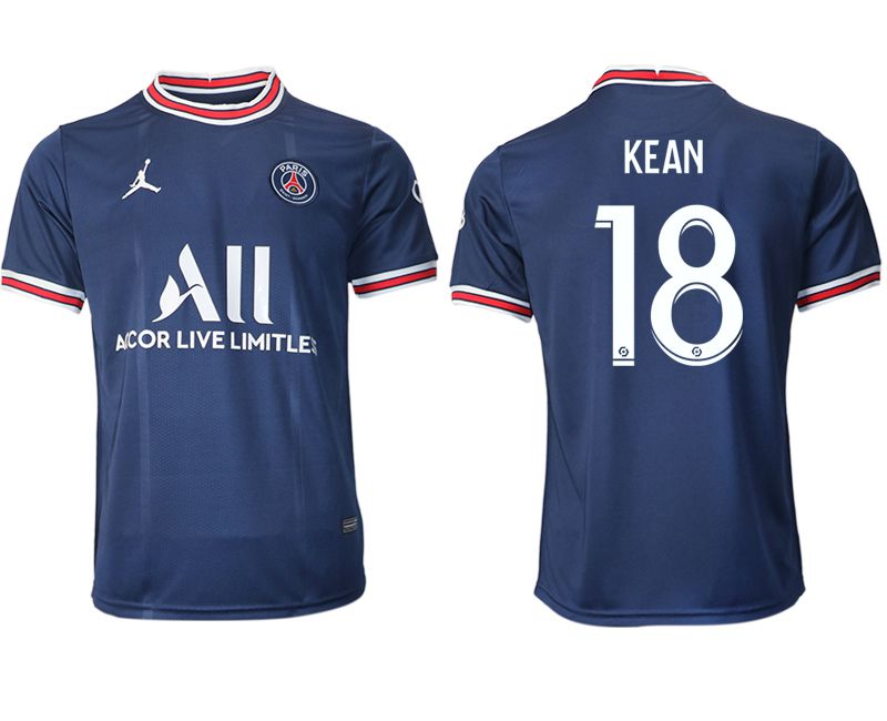 Men 2021-2022 Club Paris St German home aaa version blue #18 Soccer Jersey